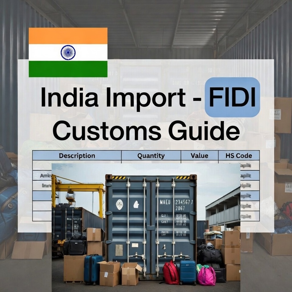 INDIA Import - FIDI Customs Guide