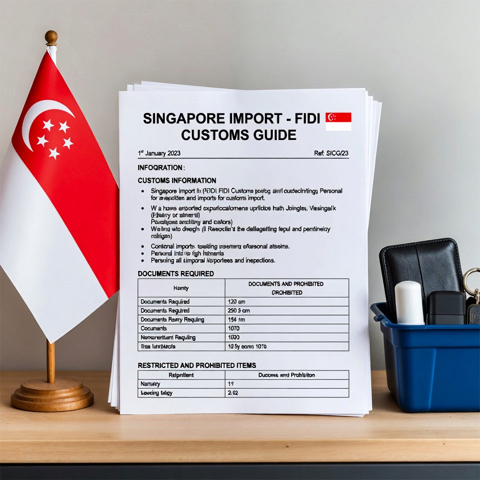 SINGAPORE Import – FIDI Customs Guidee